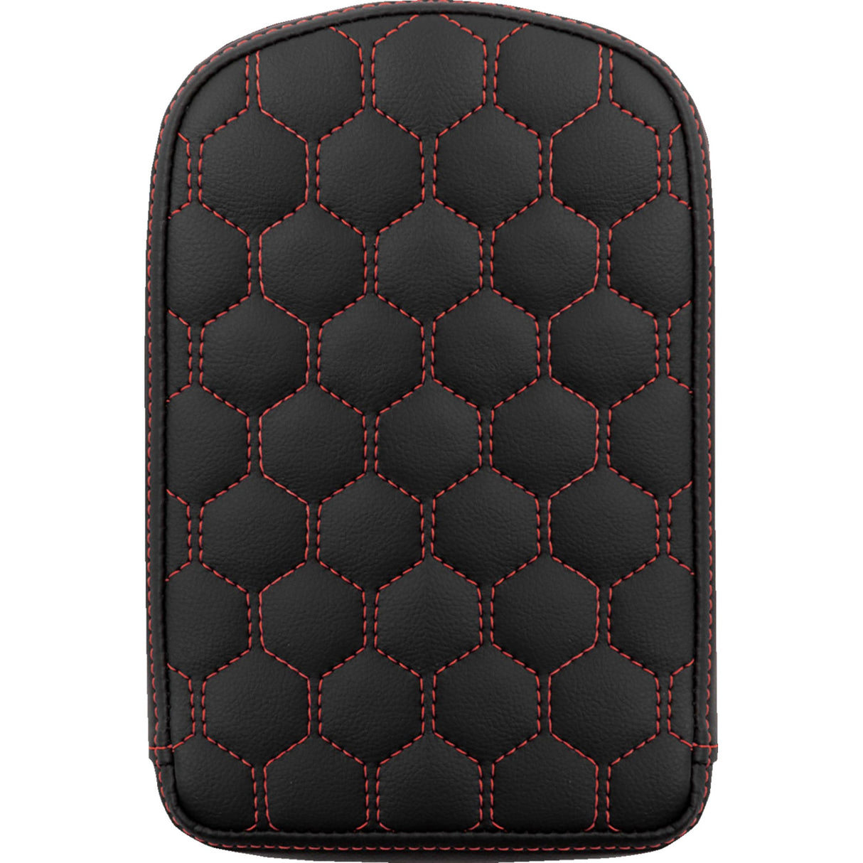 SADDLEMEN 0822-0588 041149RED RoadSofa™ Honeycomb Sissy Bar Pad - Red Stitching