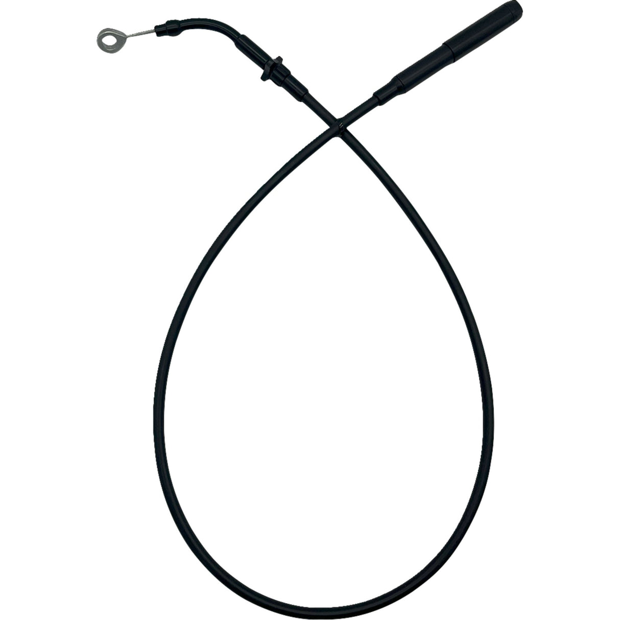 FAT Baggers INC. EZ Install Upper Clutch Cable +8" Black Vinyl - 118008-B For Harley Touring 2021-2025