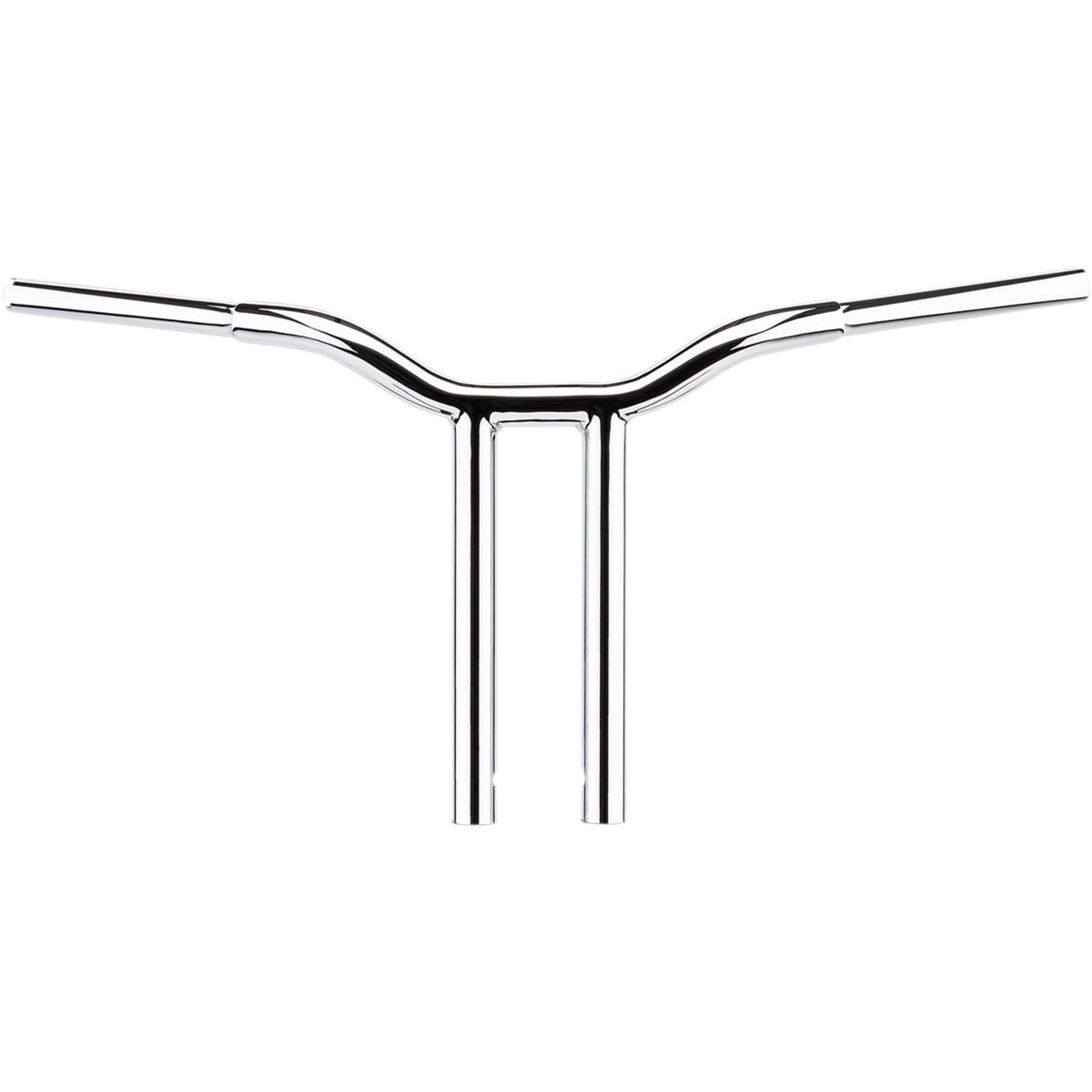 LA CHOPPERS 0601-4928 LA-7337-10 Kage Fighter Welded Straight-Riser Handlebar - One Piece - 10" - Chrome