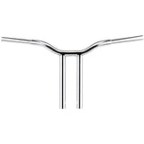 LA CHOPPERS 0601-4928 LA-7337-10 Kage Fighter Welded Straight-Riser Handlebar - One Piece - 10" - Chrome