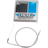 DRAG SPECIALTIES 0650-0308 Stainless Braided Throttle Cable 30"