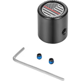 Figurati Designs Heel-Toe Shifter Cover Red Line American Flag Black - FD75-HTSC-BLK For Harley Motorcycles 1982-2022