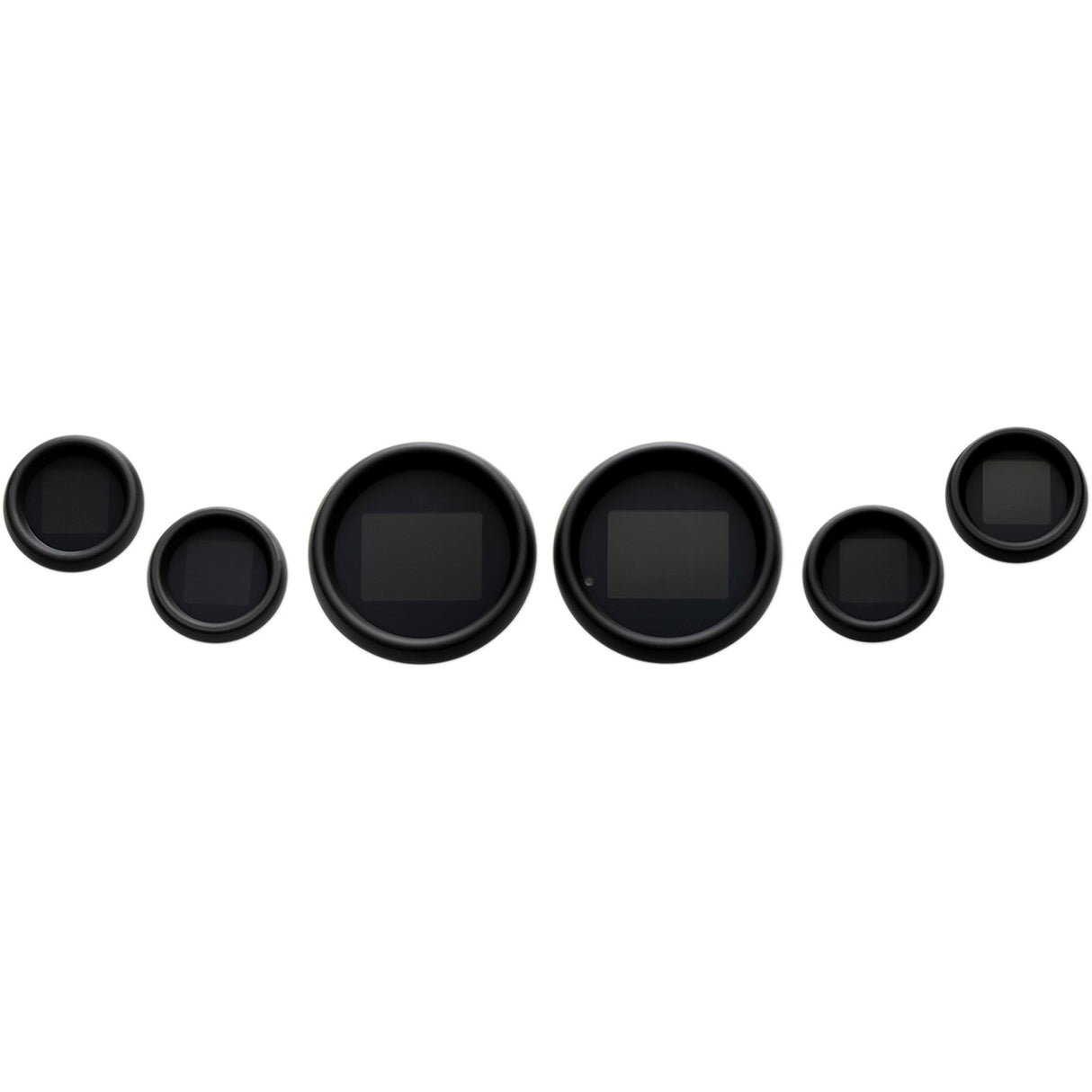 Dakota Digital Six-Gauge MLX Series Kit Black Bezel - MLX-8604-K For Harley Touring 2004-2013