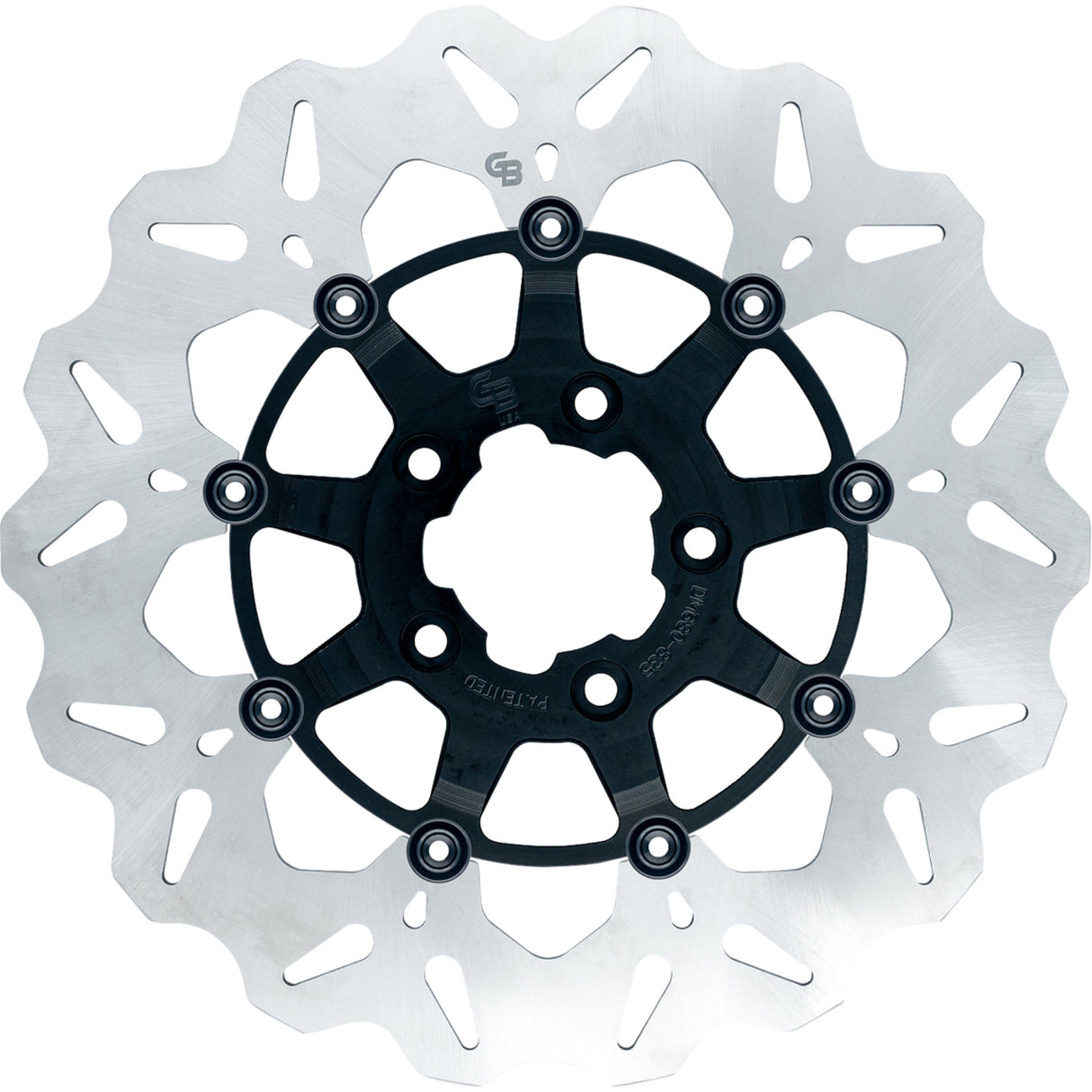 Gbrakes Wave® Brake Rotors Front Black - GBDU001 For Harley Motorcycles 2000-2014