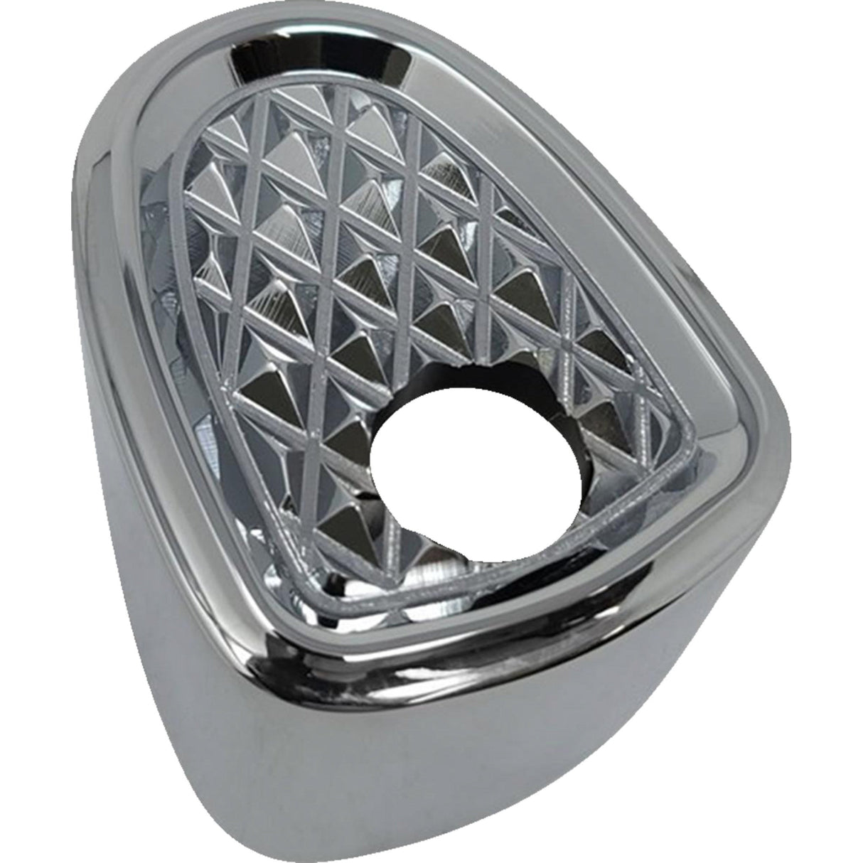 Covingtons Ignition Switch Cover Diamondback Chrome - C3050-C For Harley Touring 2014-2023