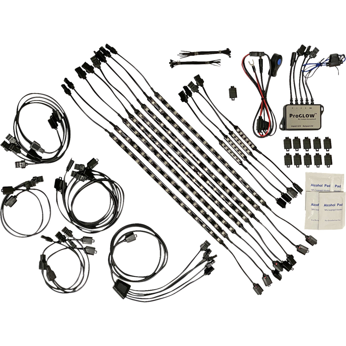 Custom Dynamics ProGLOW™ Color Changing LED Accent Light Kit Harley Davidson Trike - PG-TKE-KIT For Harley Touring 2009-2025