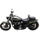 Mustang Standard Touring Solo Seat With Driver Backrest Black Diamond Stitch - 89740 For Indian 2022-2023