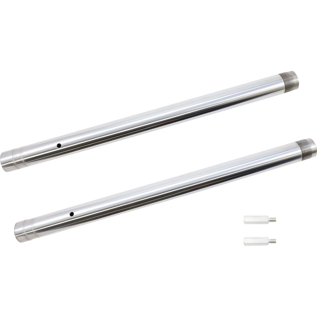 CUSTOM CYCLE ENGINEERING 0404-0574 710110 Fork Tubes 43 mm - +2" length - ultra chrome - inverted
