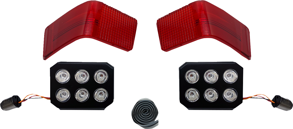 LED Tour-Pak Run/Brake Lights with Lenses