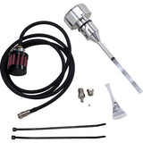 FEULING OIL PUMP CORP. 0710-0261 3085 Vented Dipstick - Polished - M8 Softail