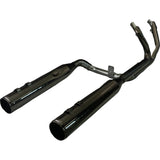 Khrome Werks 2-Into-1-Into-2 Dominator-SR Exhaust System Eclipse Without End Caps Twin Cam Touring - 201830-SR For Harley Touring 2009-2016