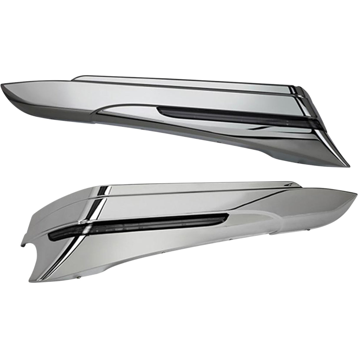 Ciro Saddlebag Extensions Chrome - 40110 For Harley Touring 2014-2024