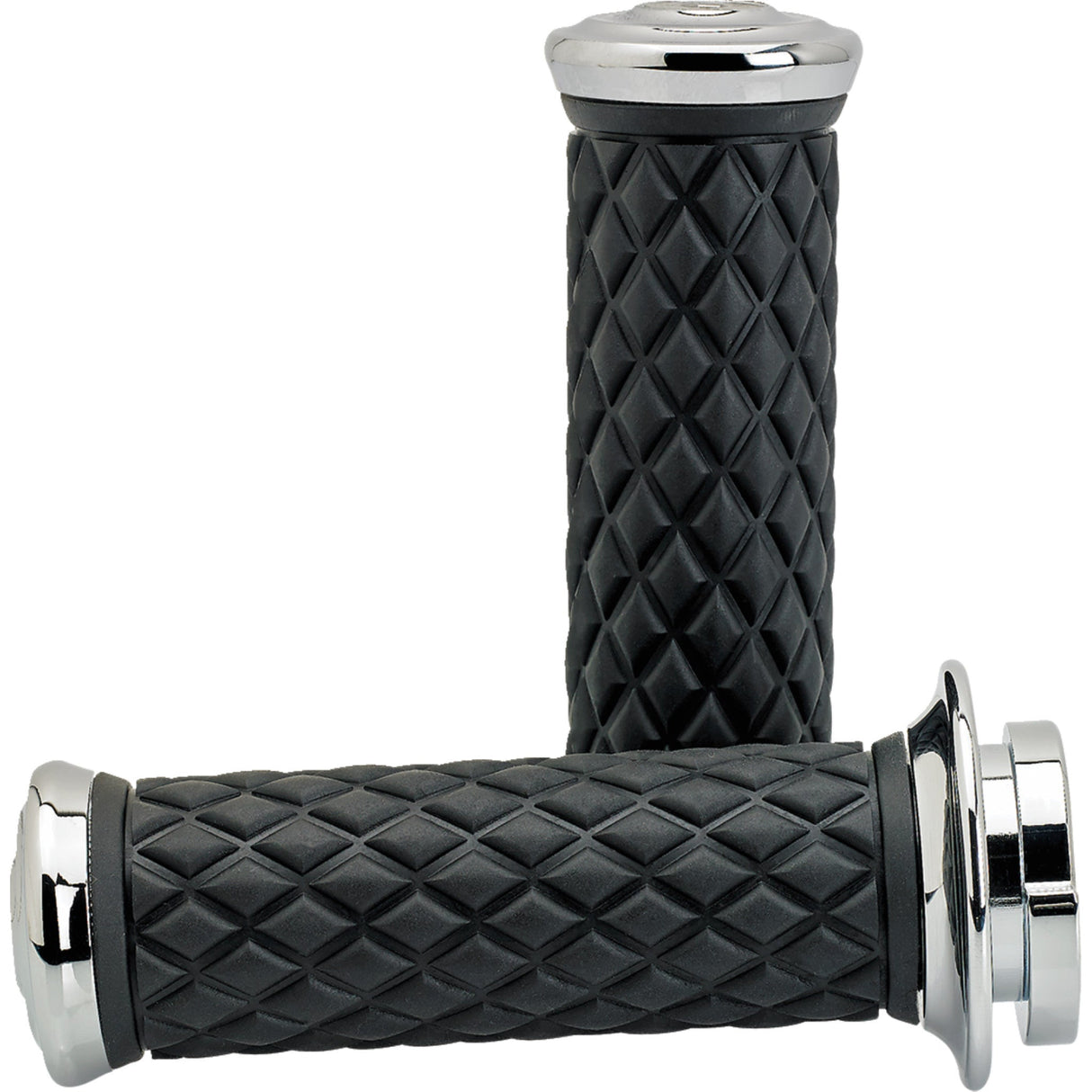 BILTWELL 0630-3187 6608-105-01 Alumicore Grips Grips - Alumicore - TBW - Chrome