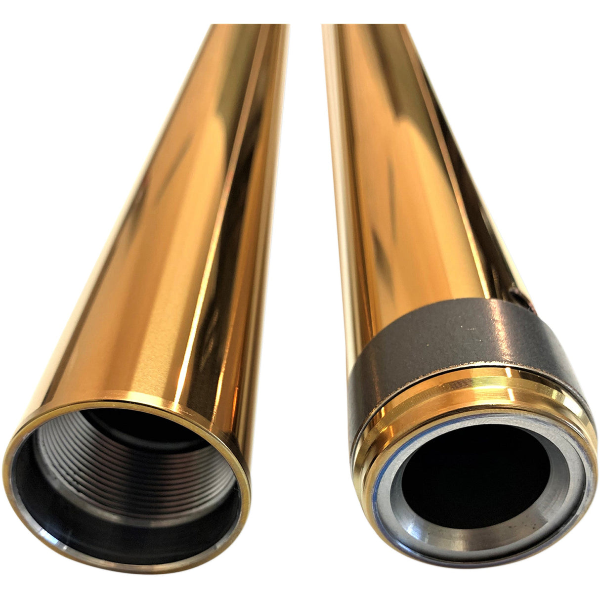 PRO-ONE Perf.mfg. Fork Tubes 39 Mm 24.25" Gold - 105020G For Harley 1982-2019
