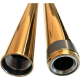 PRO-ONE Perf.mfg. Fork Tubes 39 Mm 24.25" Gold - 105020G For Harley 1982-2019