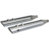 S&S Cycle Slash Cut Slip-On Mufflers Chrome M8 - 550-0695 For Harley Touring 2017-2026