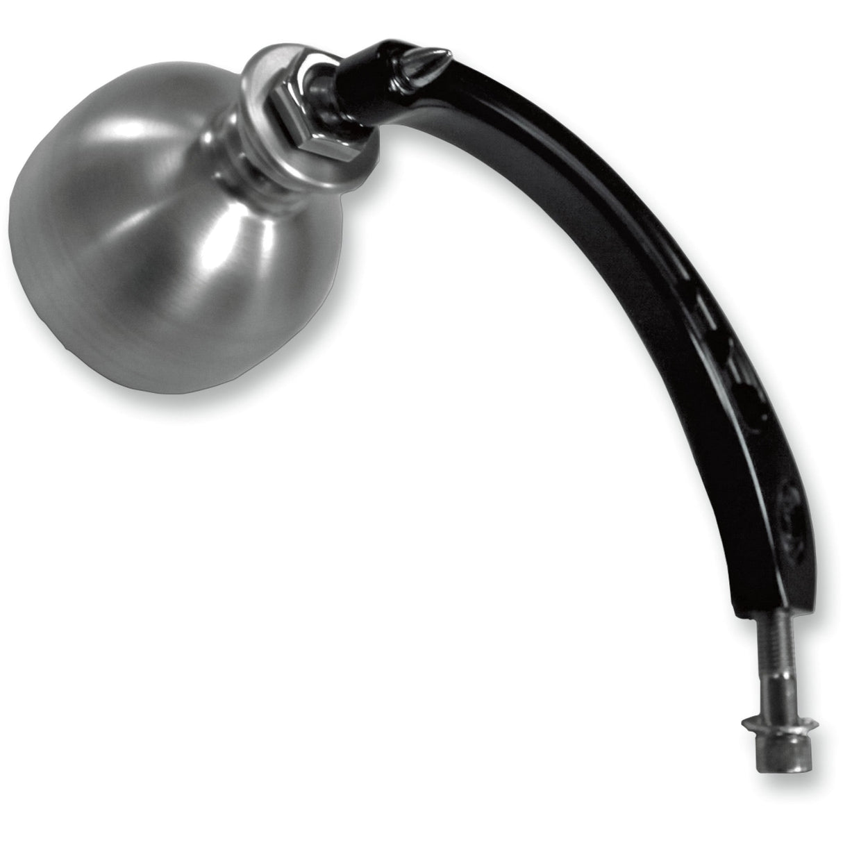 Joker Machine Beer Schooner Mirror Side View Round Black Silver Right - 03-021R