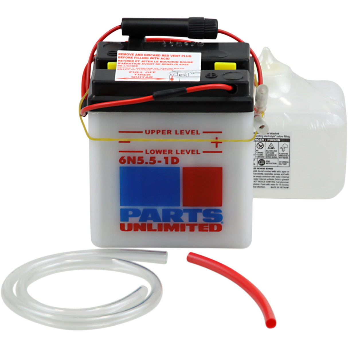 PARTS UNLIMITED 2113-0126 Conventional Battery Kit Battery - 6N5.5-1D