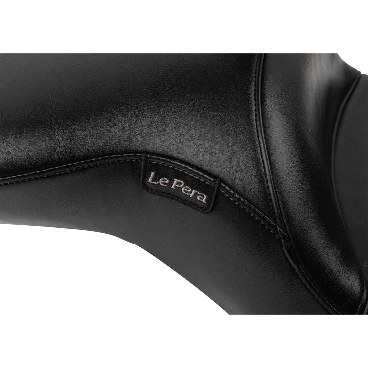LePera Maverick Seat With Backrest Smooth Black - LV-957BRS For Harley Touring 2023-2026