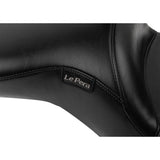 LePera Maverick Seat With Backrest Smooth Black - LV-957BRS For Harley Touring 2023-2026