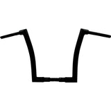 FAT Baggers INC. 1-1/2" EZ Install Flat Top Handlebar 14" Black - 616014-B For Harley Road Glide 2021-2022