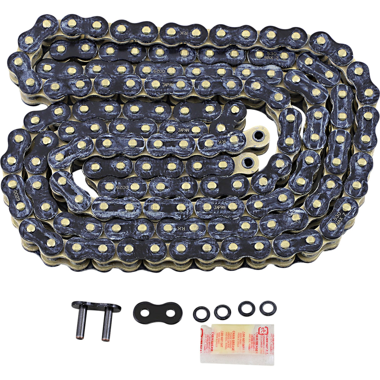 RK 1223-2079 530MAXZ-130-BG 530 Max Z Chain 530 Max Z - Drive Chain - 130 Links - Black & Gold
