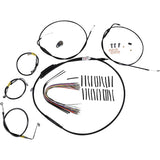 BURLY BRAND 0662-0578 B30-1290 Control Kit for Early Touring Bikes with Bagger Bar Handlebars - 13" - Black