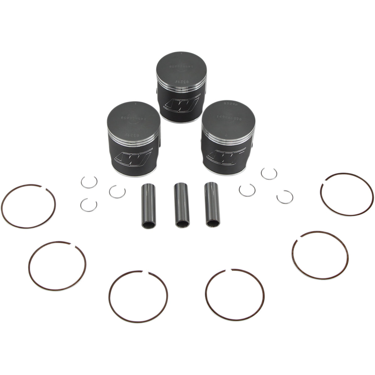 WISECO 0903-0421 K101 Piston Kit Forged Series for 2-Stroke Piston Kit - 60.50 mm - Kawasaki H1 Mach III/KH500