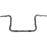 FAT Baggers INC. 1-1/4" EZ Install Round Top Handlebar 12" Chrome - 903012 For Harley Touring 1986-2022