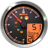 KOSO NORTH AMERICA 2211-0169 BA051201 HD-04 Speedometer/Tachometer Multi-Function Speedometer/Tachometer - HD-04 - Chrome