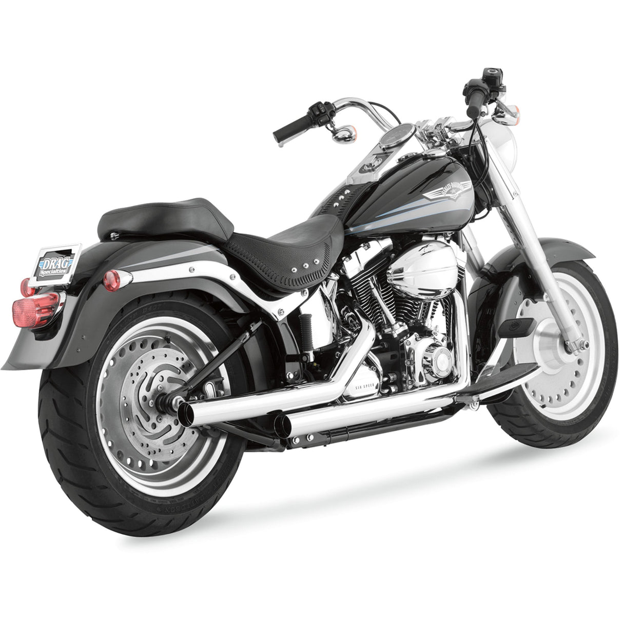 Vance & Hines Straightshots 2-Into-2 Exhaust System - 17817 For Harley Softail 1986-2011