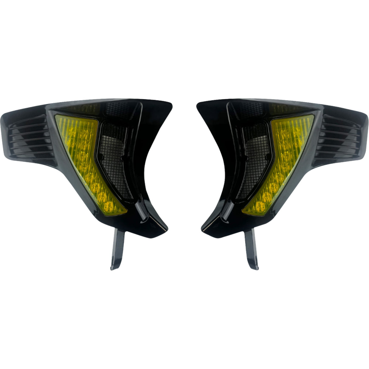 CUSTOM DYNAMICS 2040-3444 SD-RG23-VTS-AB Shark Demon® Integrated Front Turn Signal Vents Shark Demon® Turn Signal Vents - Yellow Lens