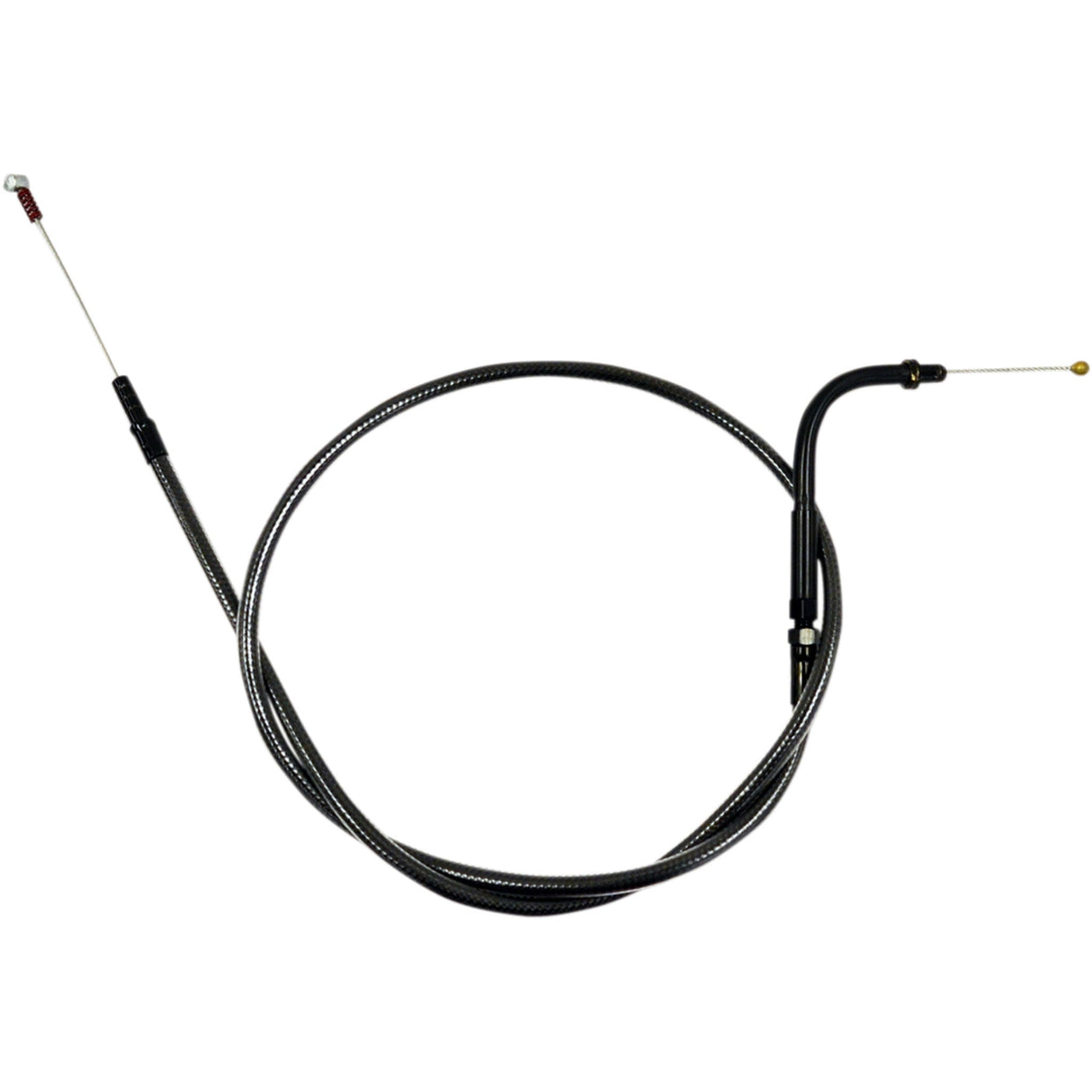 LA CHOPPERS 0651-0778 LA-8005ID13M Midnight Braided Handlebar Idle Cable - 12" - 14"