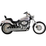 COBRA 1800-0413 6851 Speedster Slashdown Exhaust System - Chrome - Softail