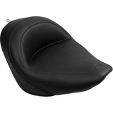 Mustang Solo Seat — Plain No Studs FL FX - 76244 For Harley Softail 2006-2017