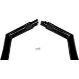 FAT Baggers INC. 1-1/4" EZ Install Pointed Top Handlebar 12" Black - 906012-B For Harley Road Glide 2015-2022