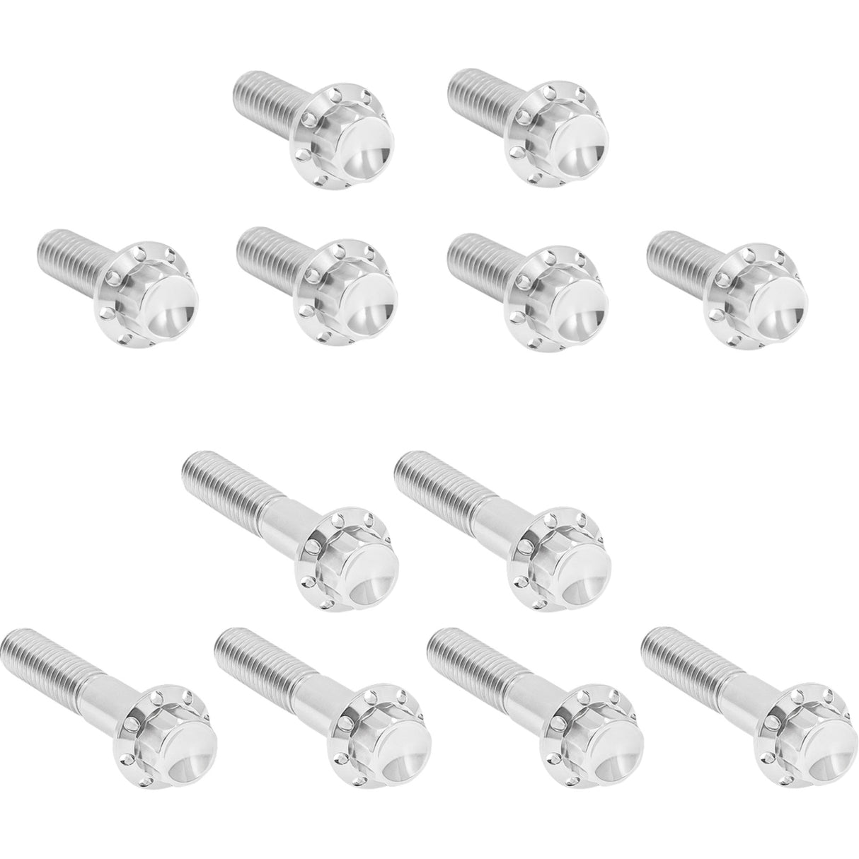 Arlen Ness Rocker Box 12-Point Titanium Bolt Kit Polished - 300-992 For Harley Motorcycles 1999-2017