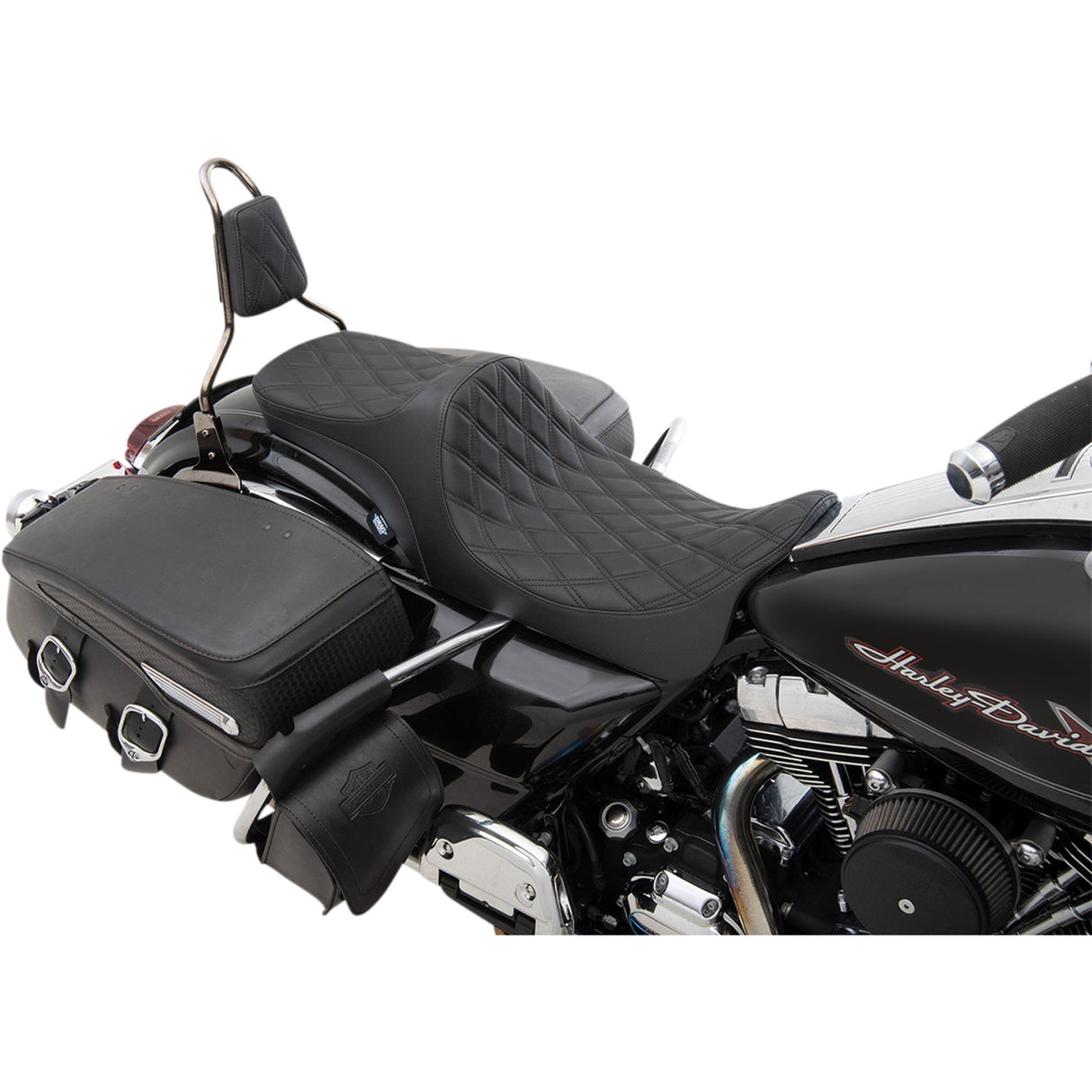 DRAG SPECIALTIES Predator III 2-Up Seat - FL '08-'23