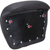 Mustang Chopped Tour-Pak® Sissy Bar Pad Dark Cherry Stitching - 88440DC For Harley Touring 2023-2026