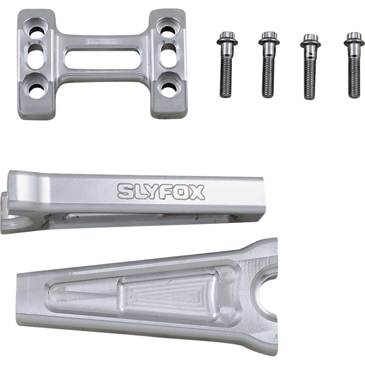 SLYFOX 0602-1156 TM-SLY3 Handlebar Riser Kit - Straight - 6" - Raw