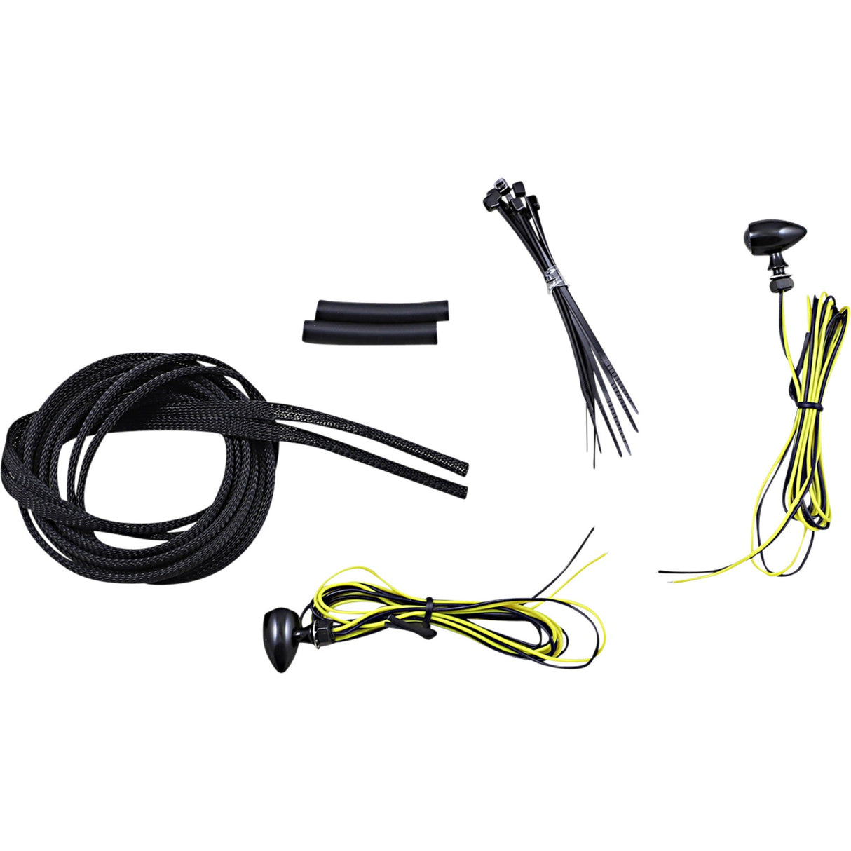 CUSTOM DYNAMICS 2040-2711 CD-MICRO-A-B Micro Bullet LED Turn Signals Micro Turn Signals - Amber - Black