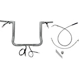 FAT Baggers INC. 1-1/2" EZ Install Flat Top Handlebar 14" Chrome - 649014 For Harley Street Glide 2023-2026