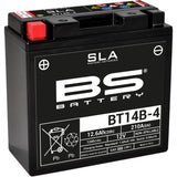 BS BATTERY 2113-0625 300644 SLA Factory- Activated AGM Maintenance-Free Battery Battery - BT14B-4 (YT)