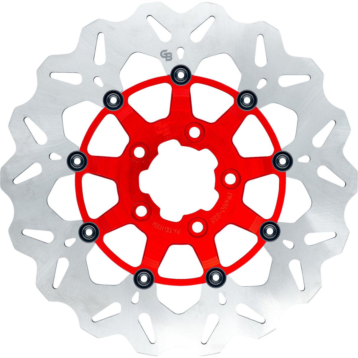 Gbrakes Wave® Brake Rotors Front Red - GBDU019 For Harley Motorcycles 2000-2014