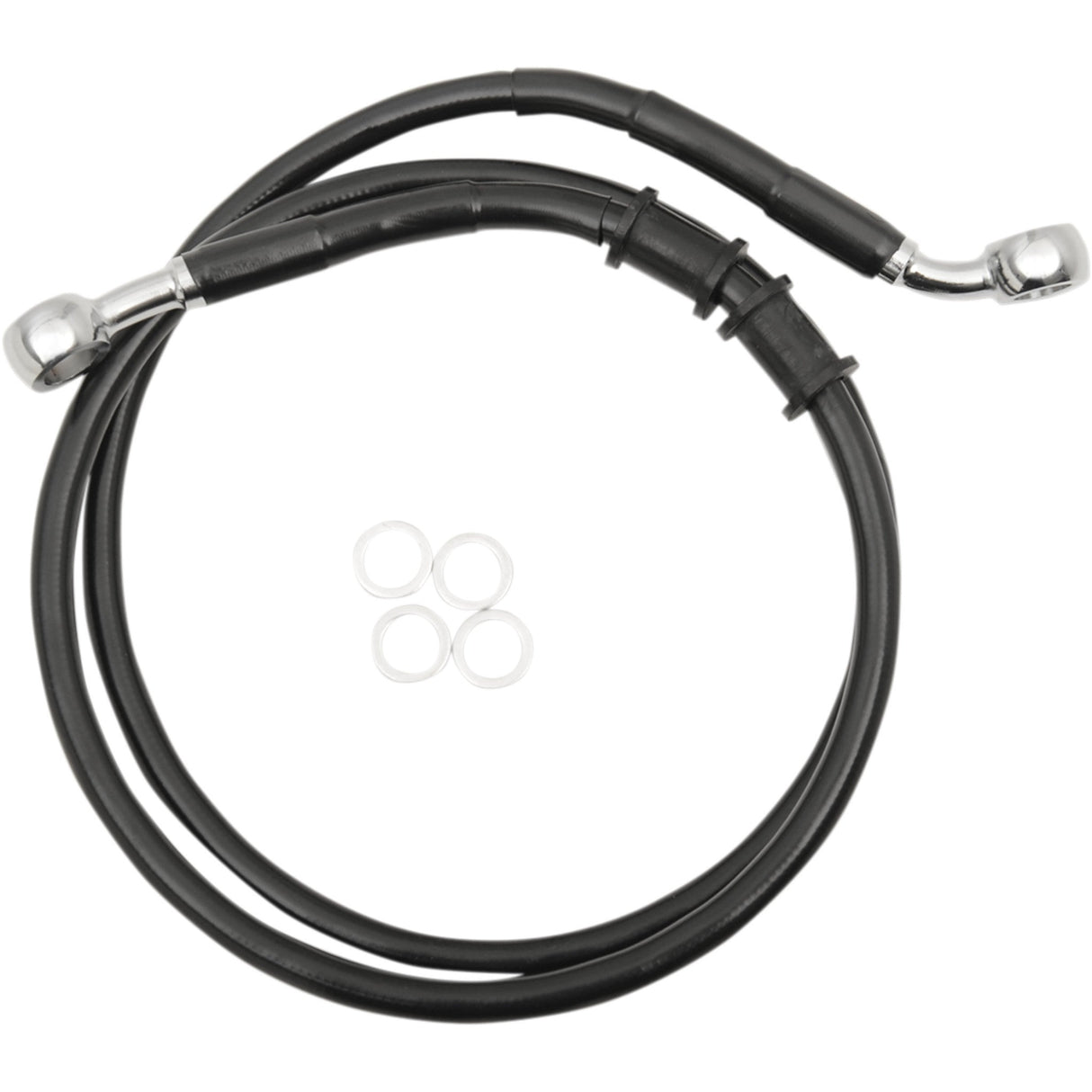 DRAG SPECIALTIES Brake Line Front - Black