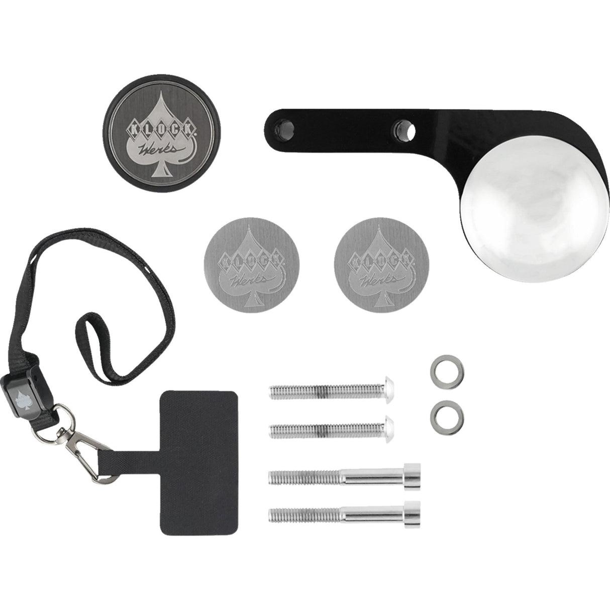 KLOCK WERKS 0636-0346 KWD-04-0608-B iOmount™ Handlebar Switch Mount for Indian Switch Mount - iOmount™ - Challenger - Black