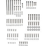 Drag Specialties Complete Motor Bolt Kit Smooth Socket-Head Black Chrome For Harley Touring 2007-2016