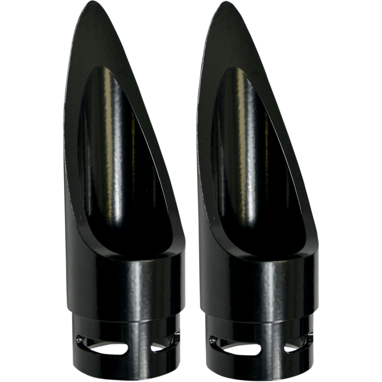 BARON 1812-0199 BA-1100-01B Family Jewel Exhaust Tip black - scalloped