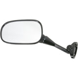 EMGO 20-87022 20-87022 OEM-Style Replacement Mirror Mirror - Side View - Oval - Black - Left