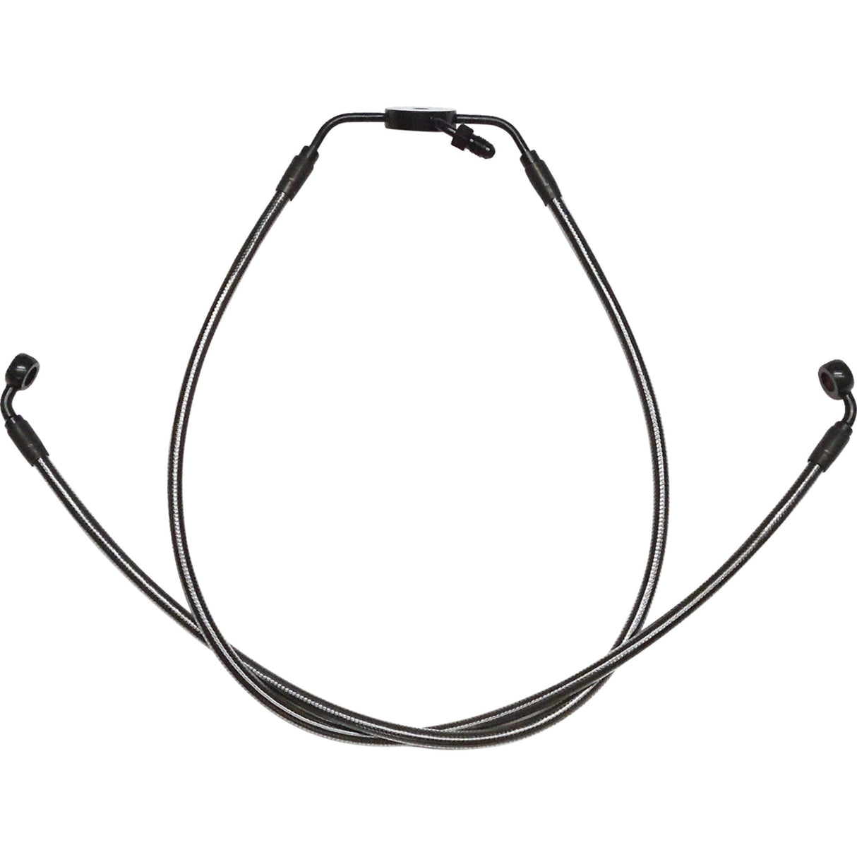 Magnum Shielding Designer Series Braided Non-ABS Lower Brake Line Assemblies Black - 47024 For Harley 1200 Roadster / Softail Low Rider 2016-2020